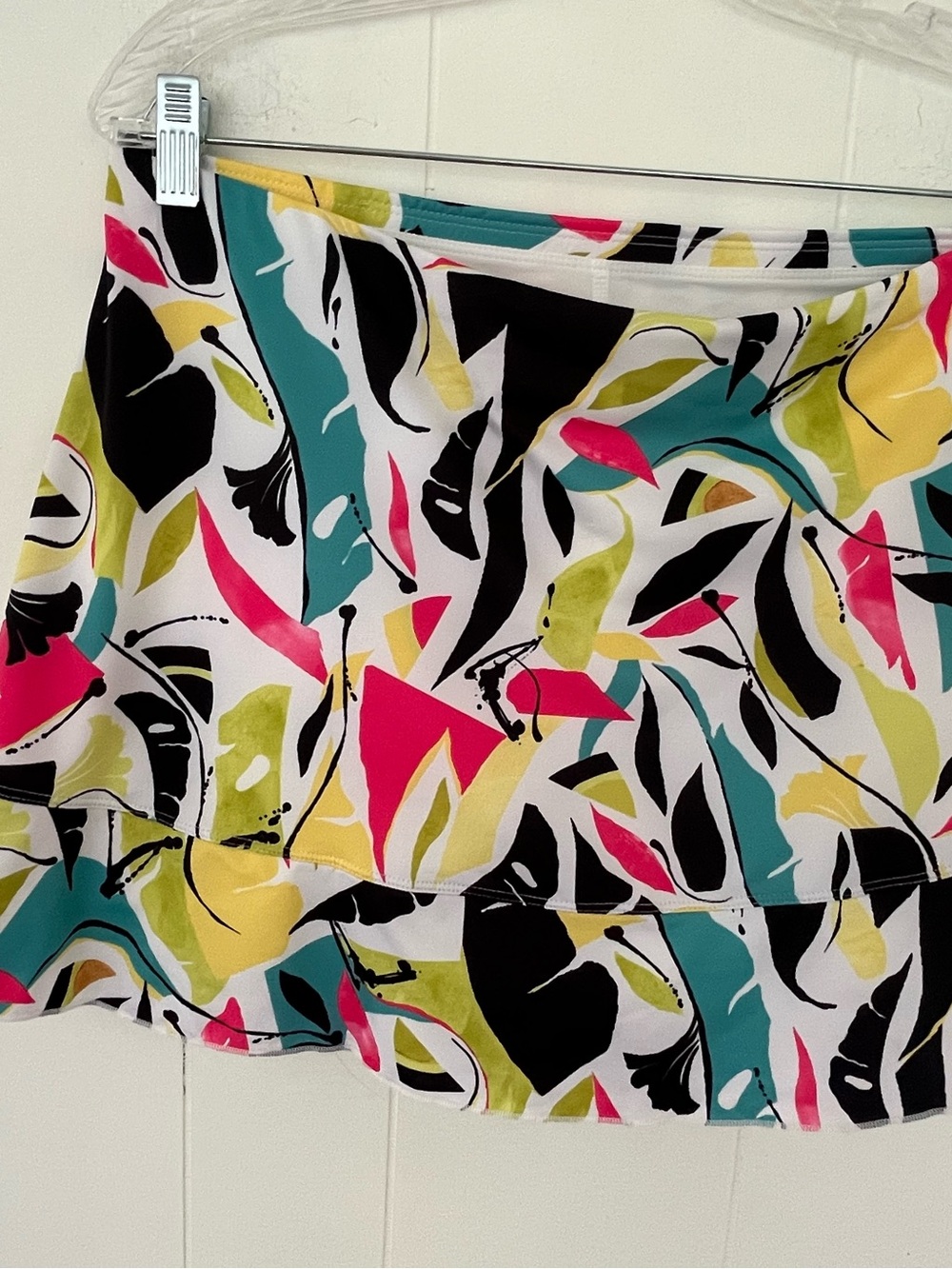 Sofibella 14” Colorful Abstract UPF 50 Tennis Running Skirt Skort Size XL - Picture 3 of 12